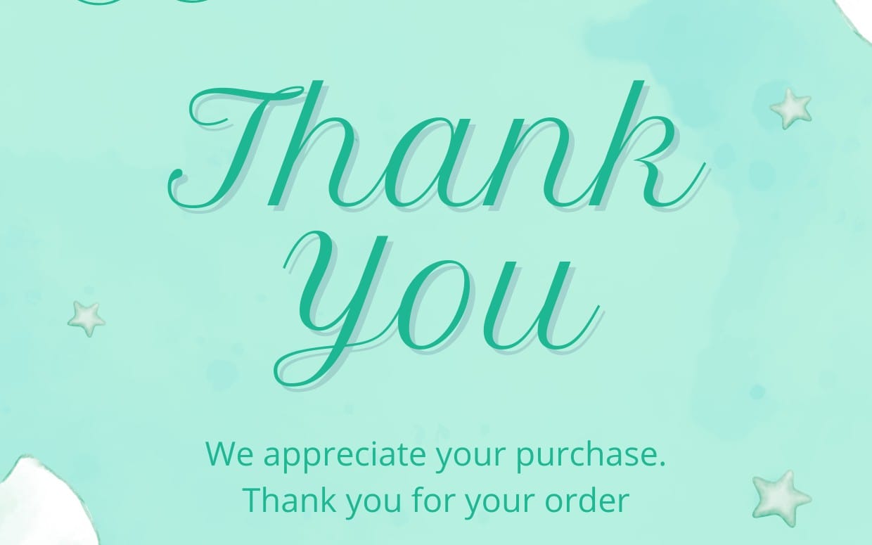Thankyou card Template