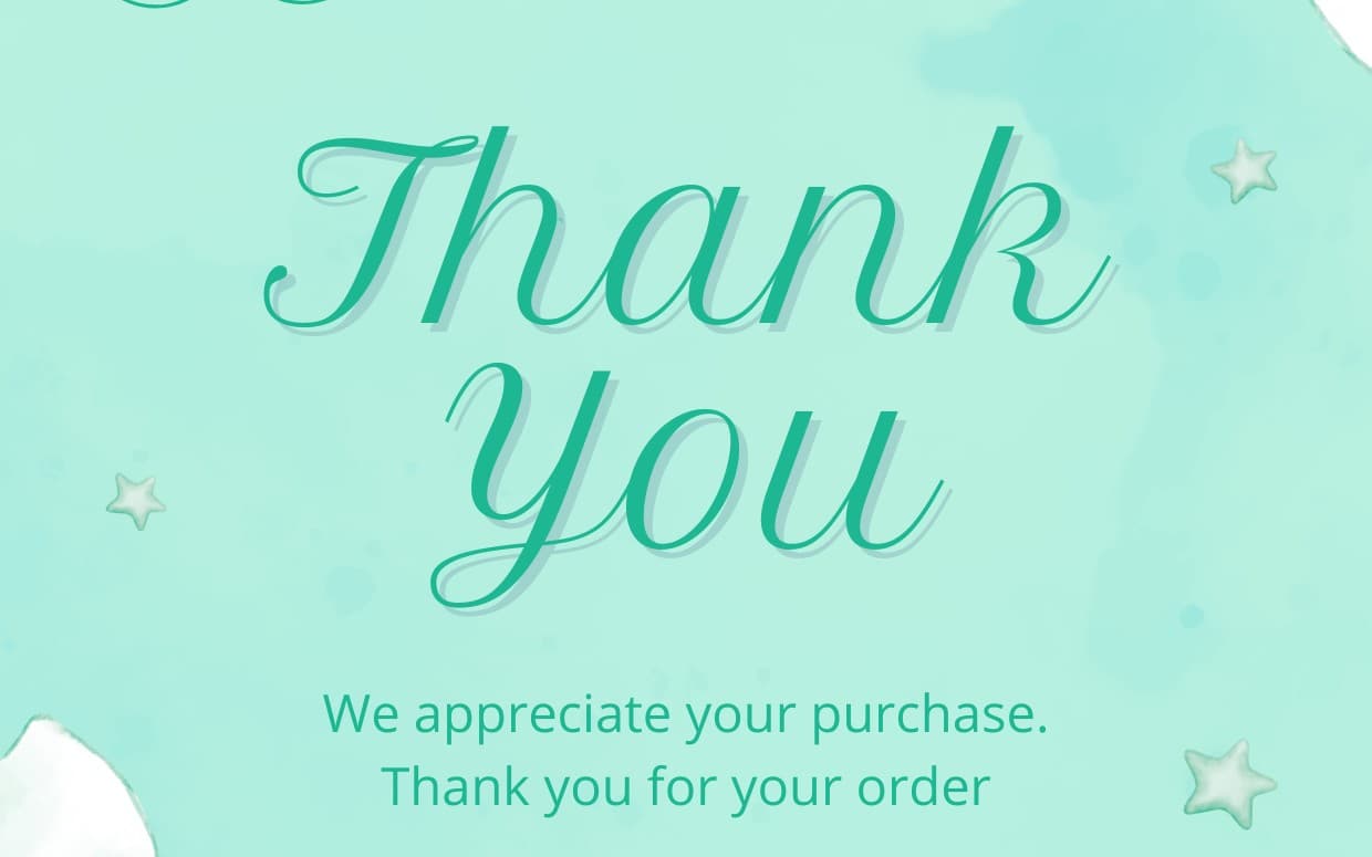 Thankyou card Template