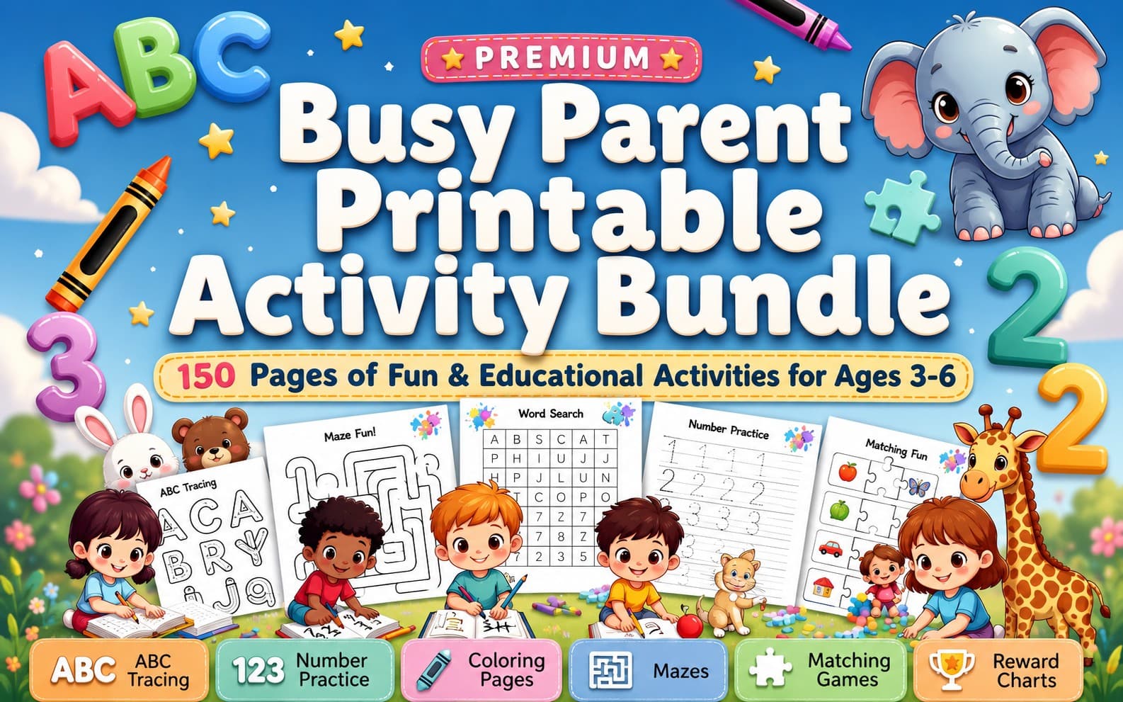 Busy Parent Printable Activity Bundle