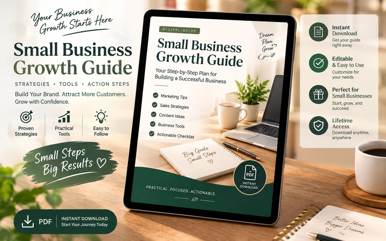 Small Business Growth Guide & Checklist (PDF Guide)