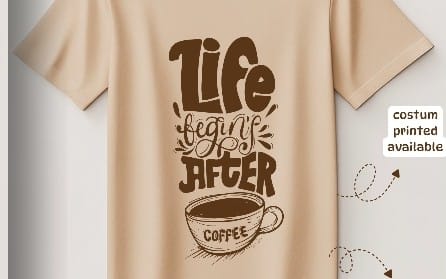 Aesthetic Retro Coffee Lover Tee - Unisex Custom Printed T-Shirt