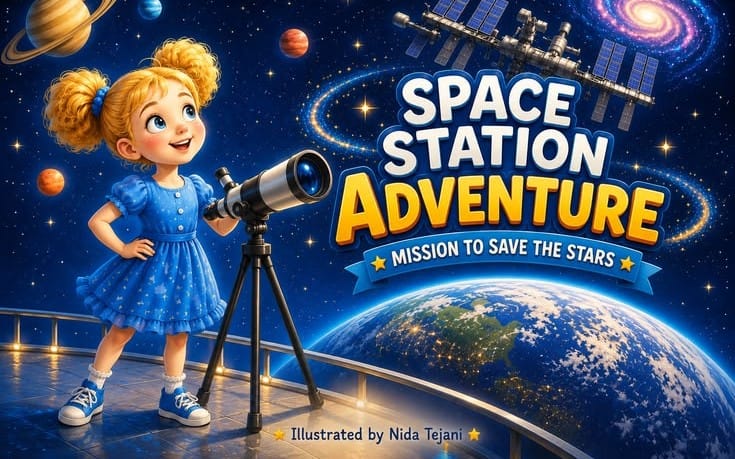 Space Station Adventure | Kids Space Science Ebook & Activity Book