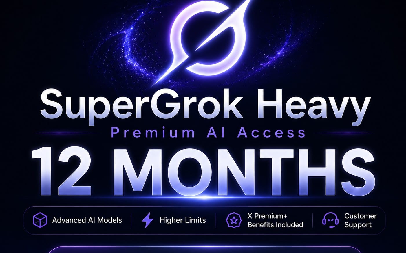 SuperGrok Heavy AI Access - 12 Months