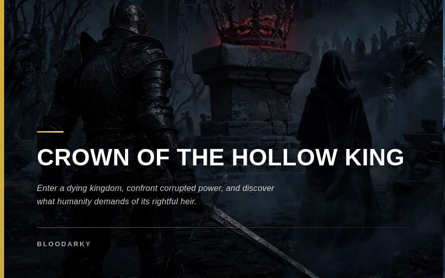 Crown of the Hollow King : An Epic Dark Fantasy Novel Featuring Ancient Magic, Cursed Kingdoms, Legendary Warriors, and a Battle for the Hollow Crown