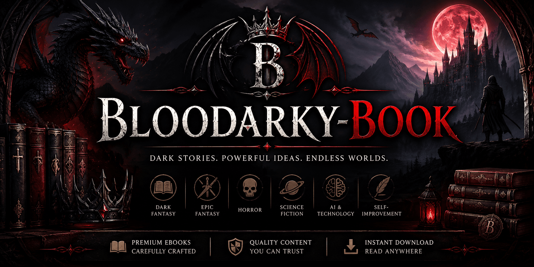 bloodarky-book store banner