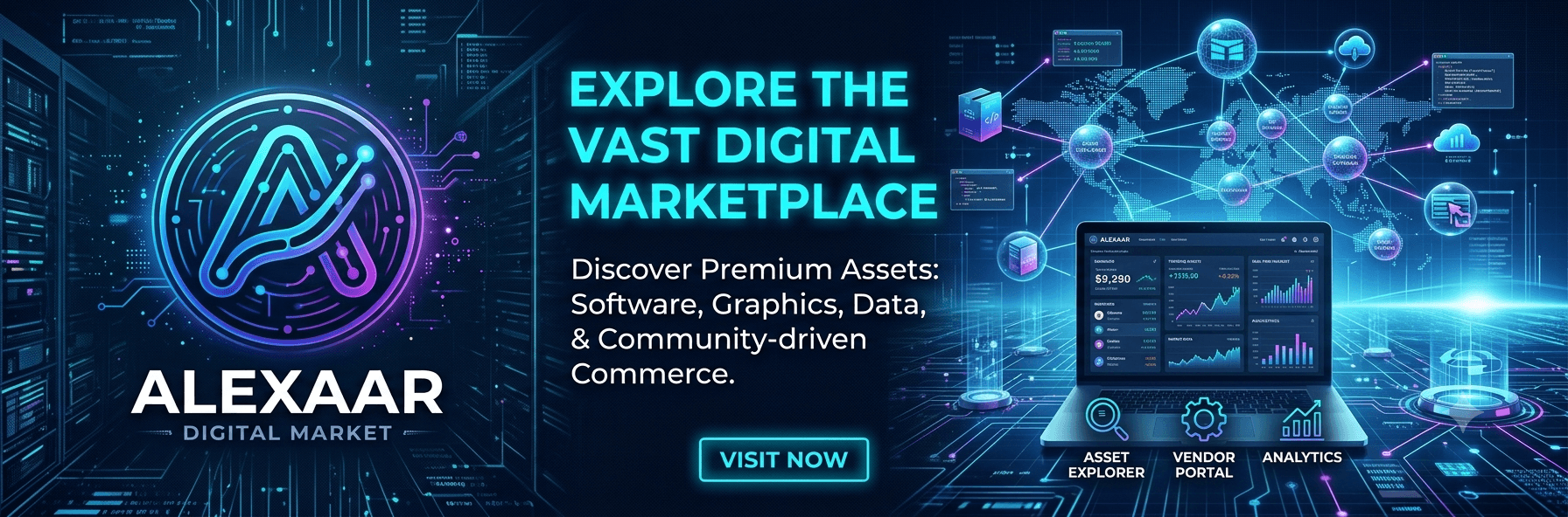 Alexaar Digital Market store banner