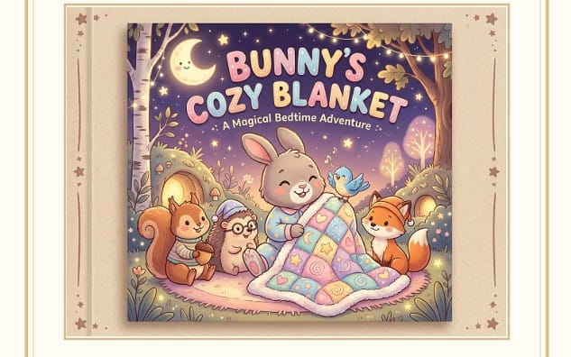 book cover bunny's cozy blanket