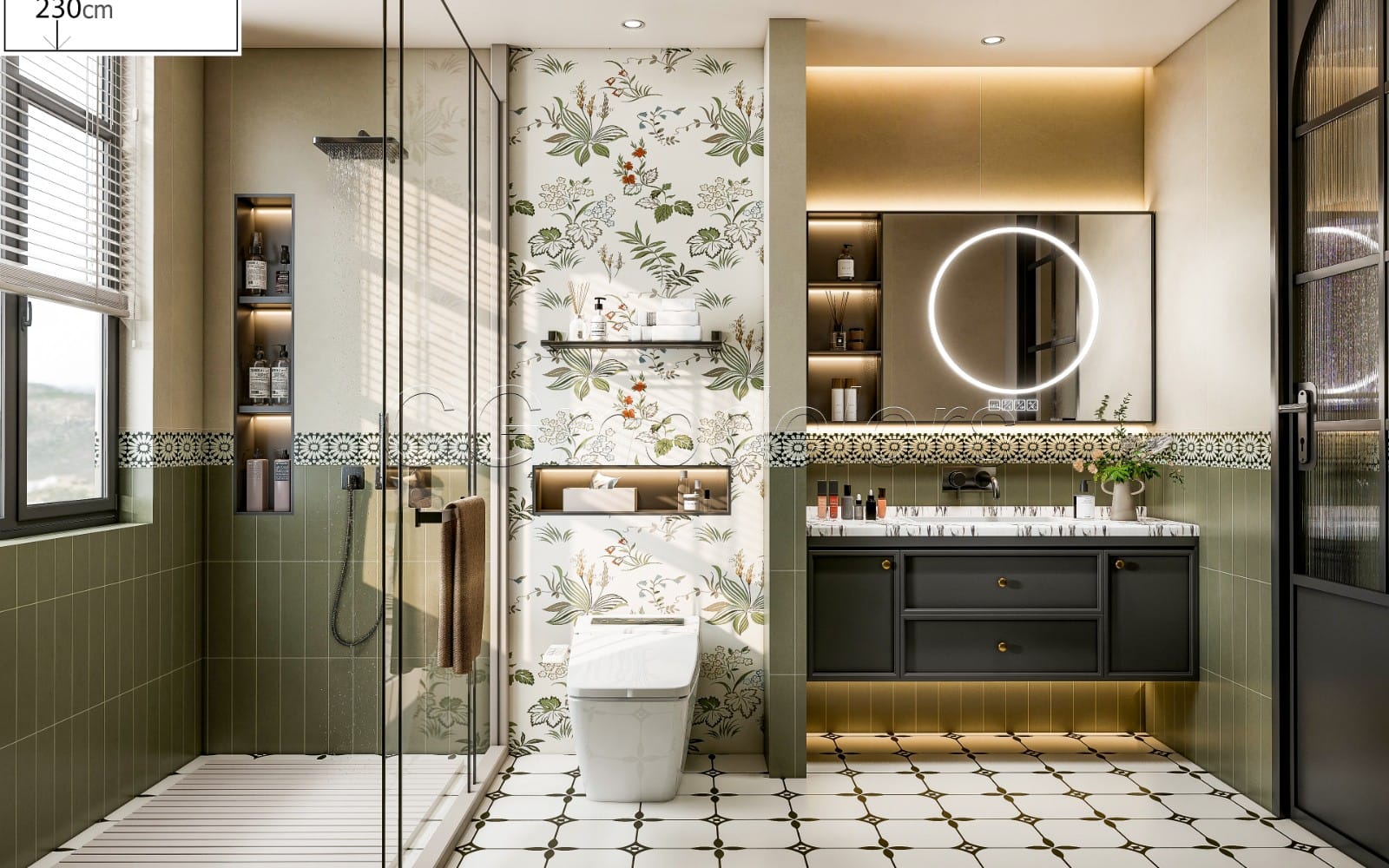 SketchUp + Enscape Bathroom Scene 49 | Render Ready 3D Model | PBR & Lighting