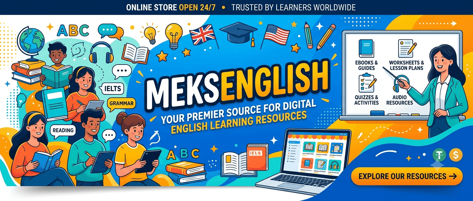 MEKSENGLISH store banner