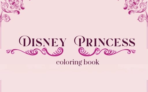Disney Princess coloring books