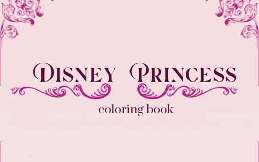 Disney Princess coloring books