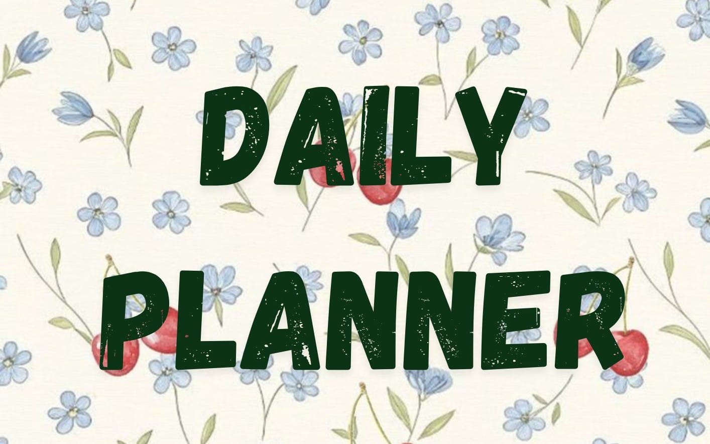 2027 daily planner cover with floral pattern and bold DALY PLANNER title text