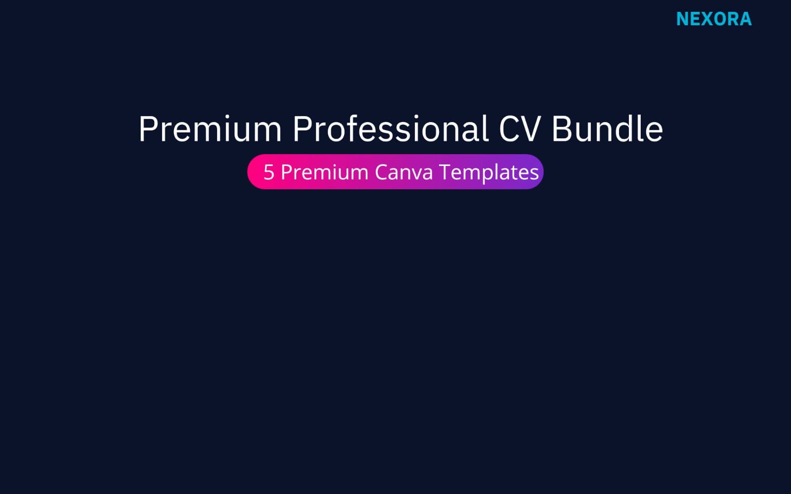 Premium Multi-Discipline CV Templates Bundle - 5 Professional Layouts (English)