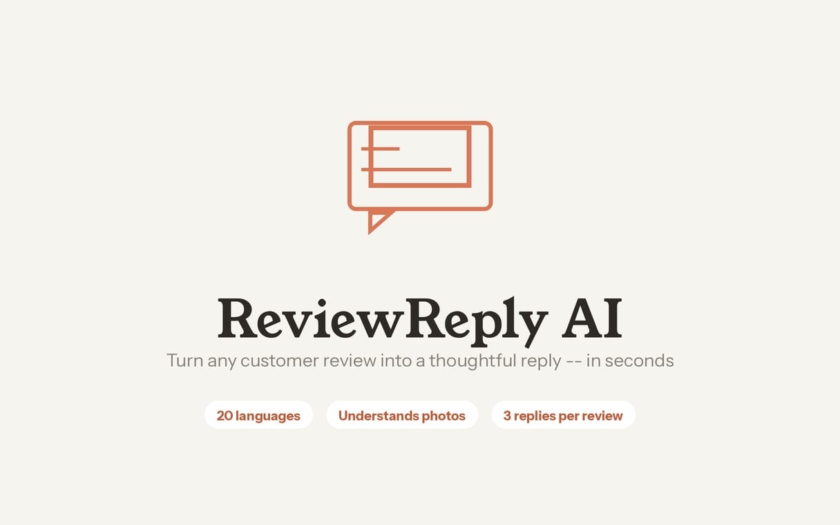 ReviewReply AI — AI Review Response Generator