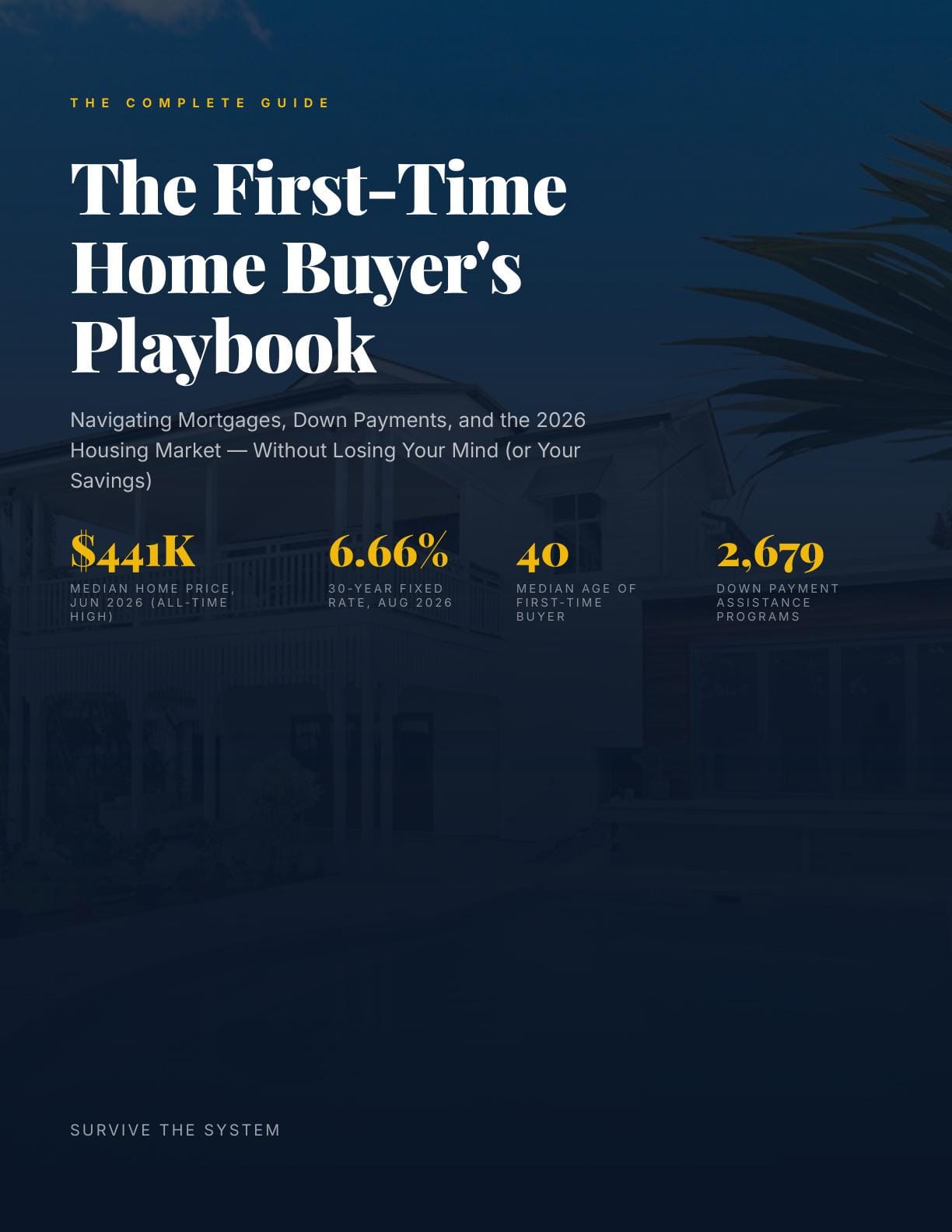 The First-Time Home Buyer's Playbook