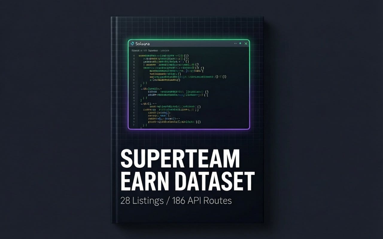 Superteam Earn - 28 Live Listings Dataset + 186 Reverse-Engineered API Routes