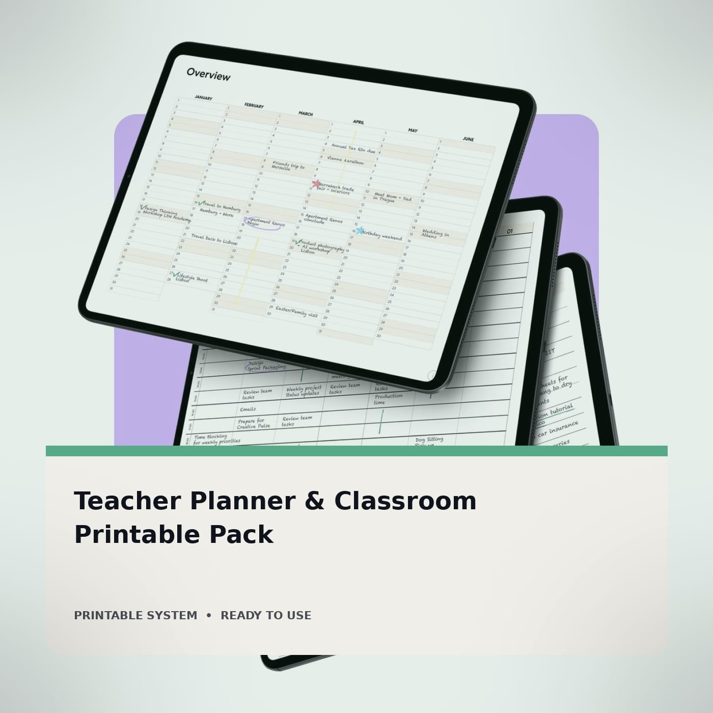 Teacher Planner & Classroom Printable Pack