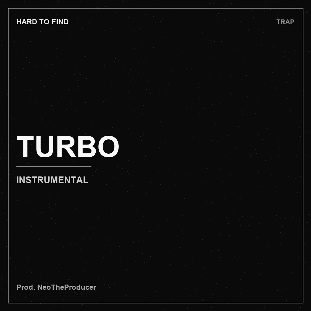 Monochrome HARD TO FIND cover for TURBO