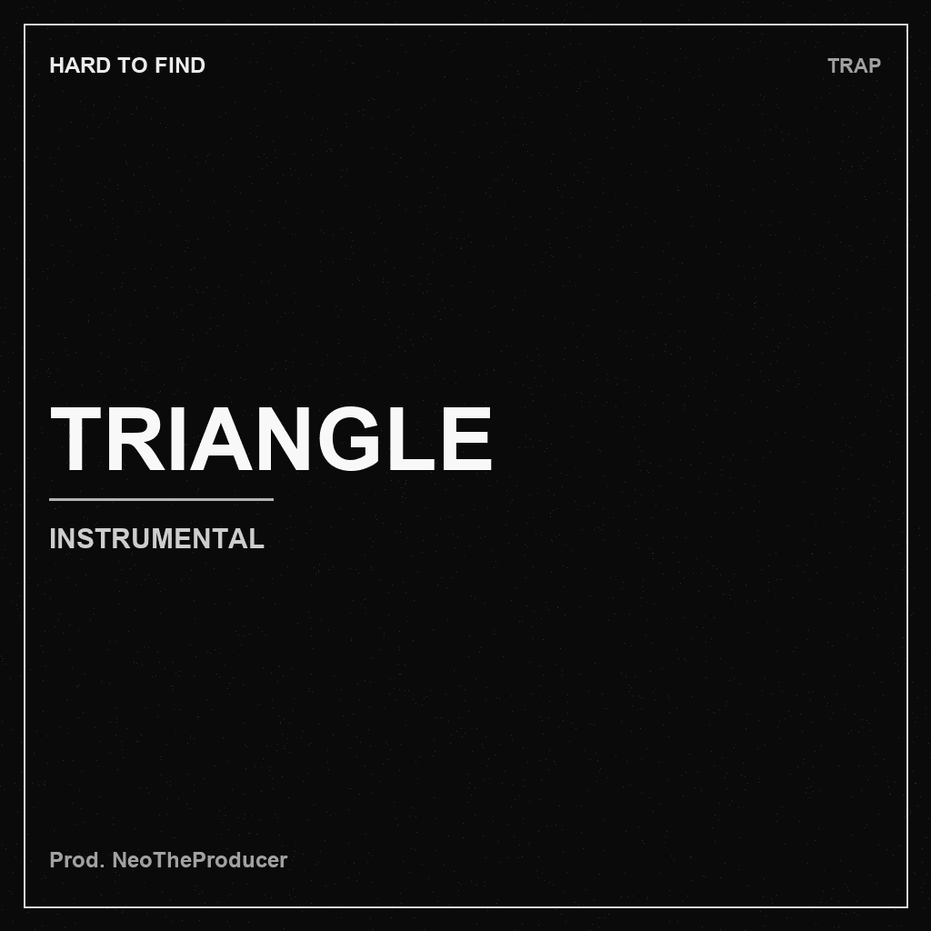 Monochrome HARD TO FIND cover for Triangle