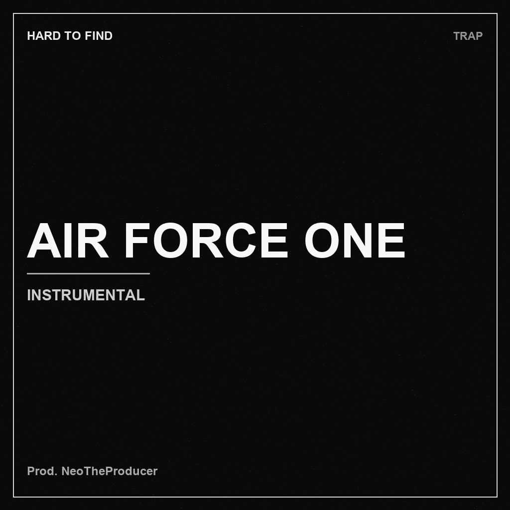 Monochrome HARD TO FIND cover for Air Force One