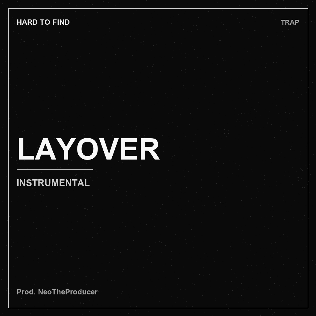 Monochrome HARD TO FIND cover for LAYOVER