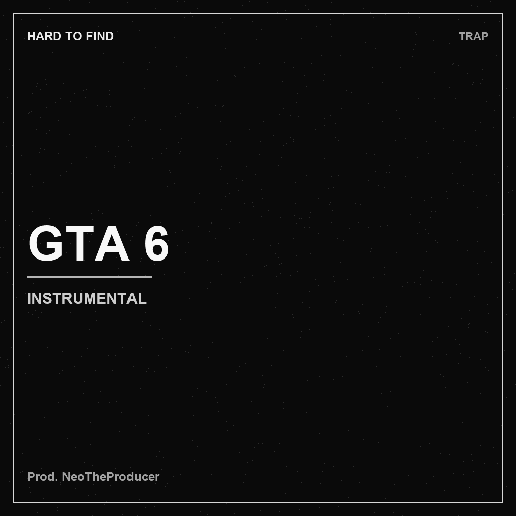 Monochrome HARD TO FIND cover for GTA 6
