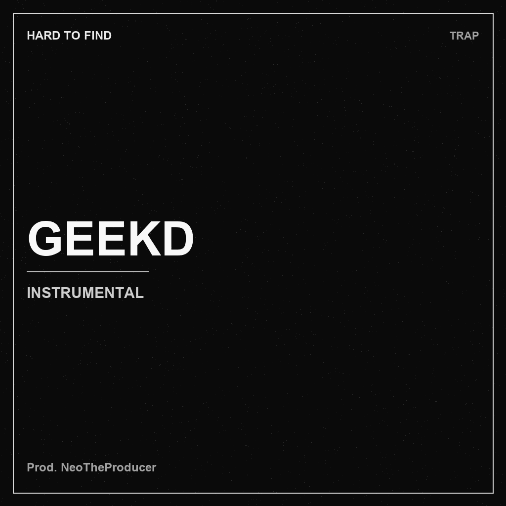 Monochrome HARD TO FIND cover for Geekd