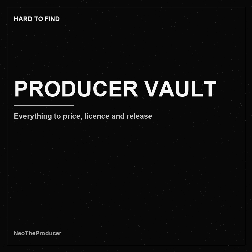 Monochrome HARD TO FIND cover for the Producer Vault bundle