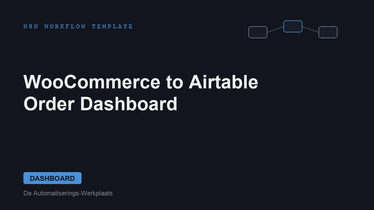 WooCommerce to Airtable: Order Dashboard (n8n workflow)