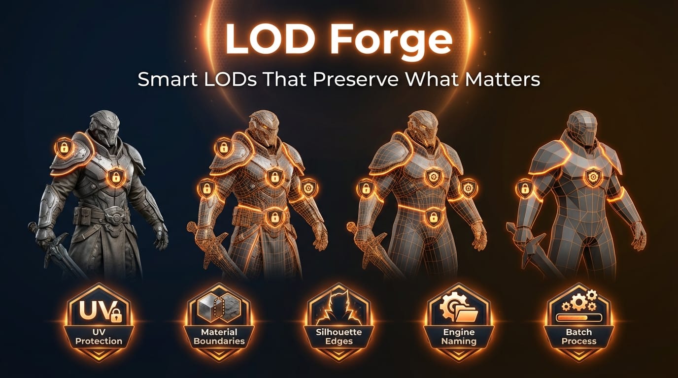 LOD Forge — Smart LOD Generation for Unity & Unreal