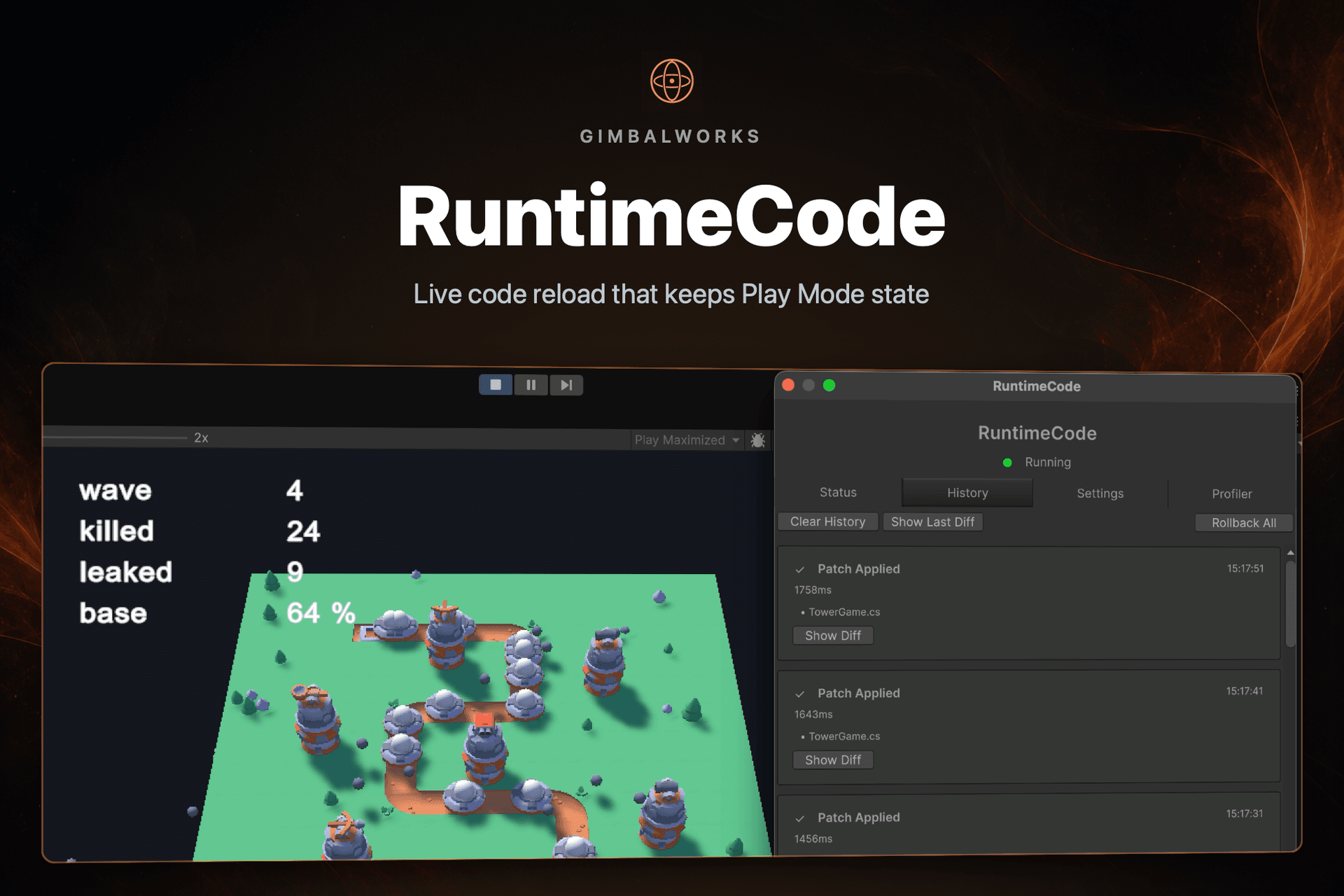 RuntimeCode - Live Code Reload