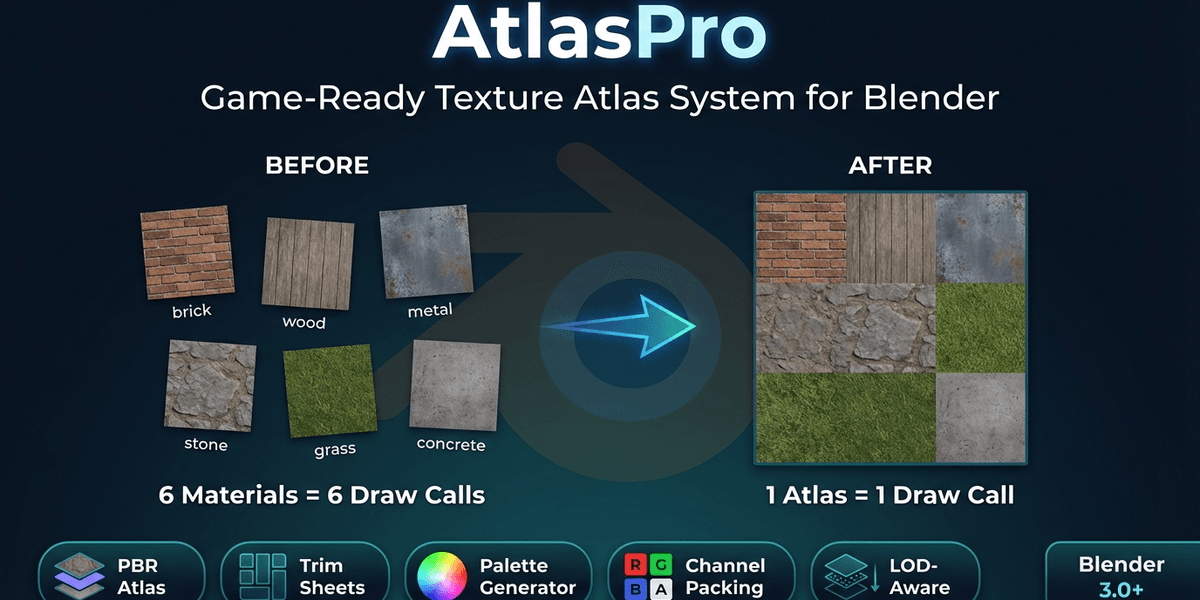 AtlasPro — Game-Ready Texture Atlas System