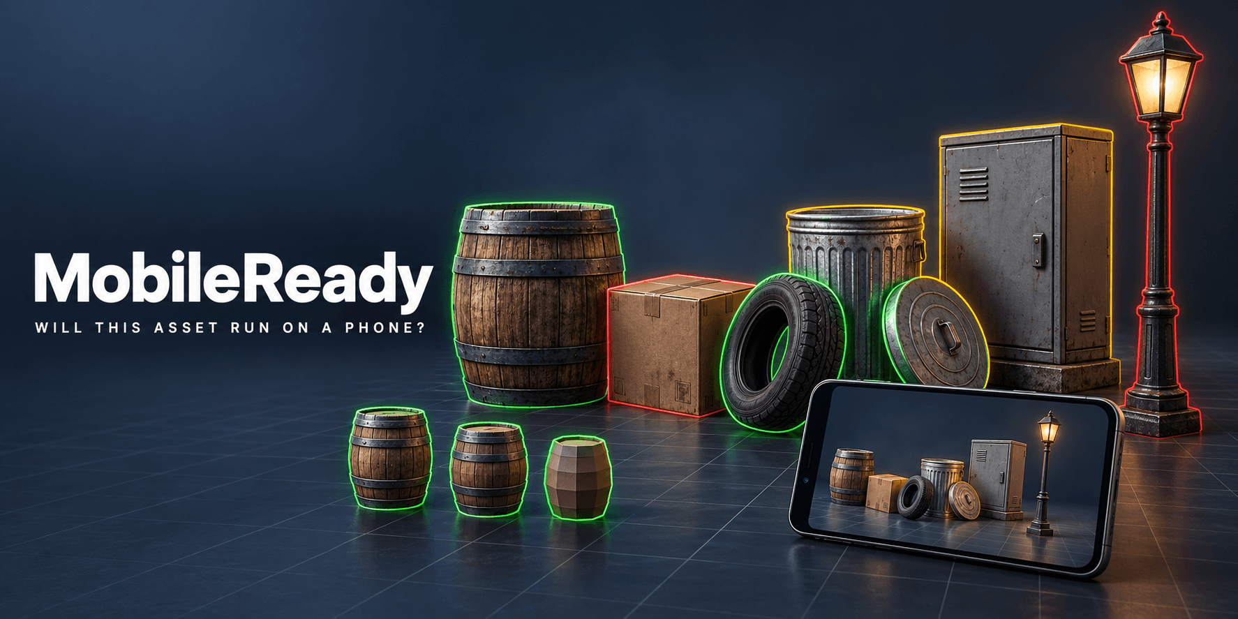 Mobile Ready — One-Click Mobile Game Asset Optimizer for Blender