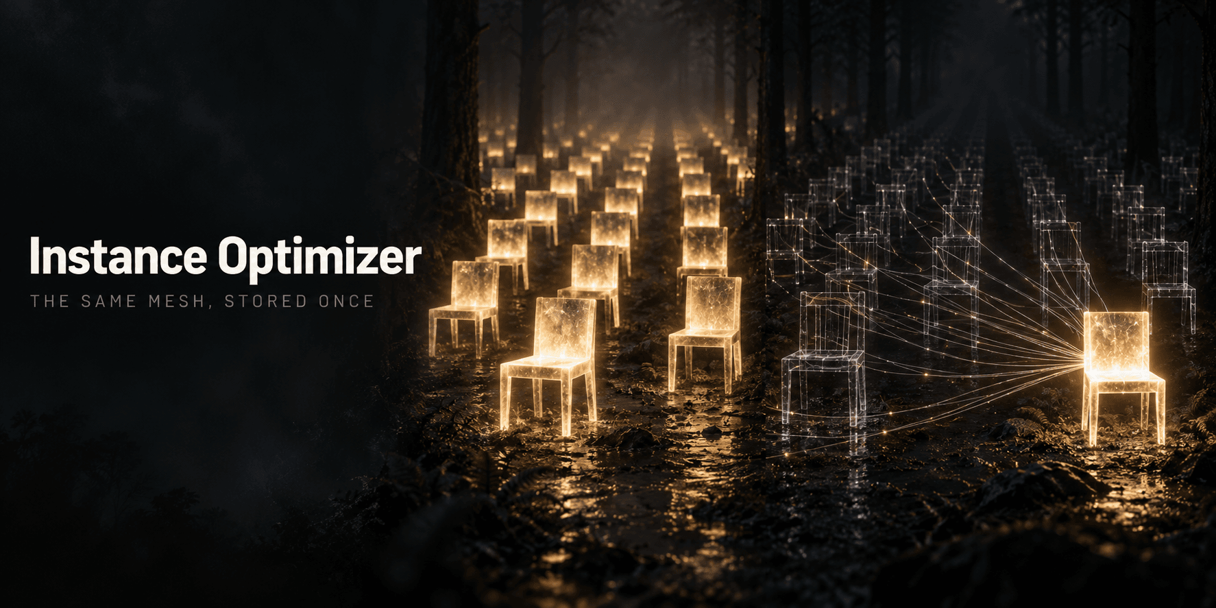 Instance Optimizer — The Same Scene, Fewer Meshes