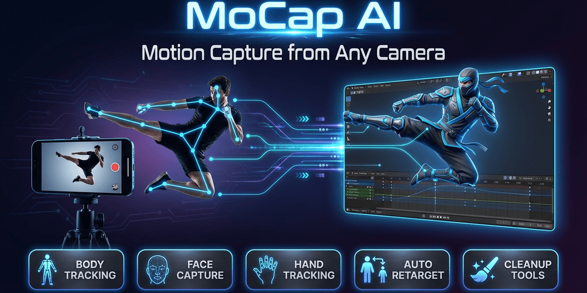 MoCap AI — Video-to-Armature Motion Capture for Blender