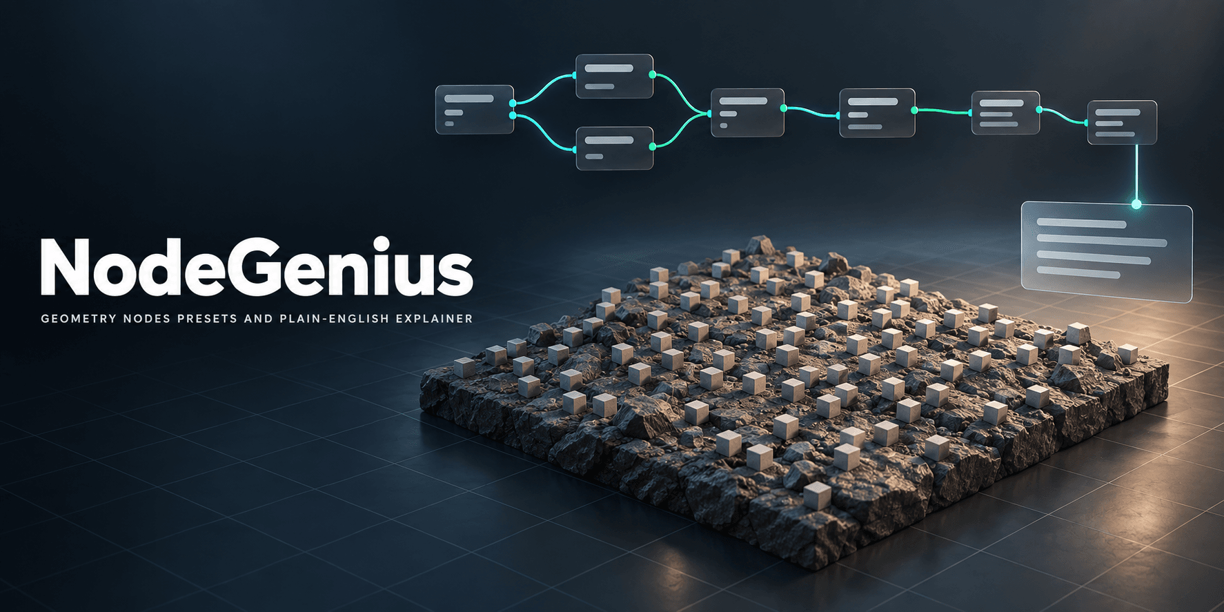 NodeGenius — Geometry Nodes Presets and Plain-English Explainer