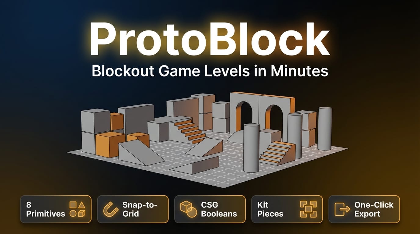 ProtoBlock — Привязка к сетке и блокировка уровня для Blender
