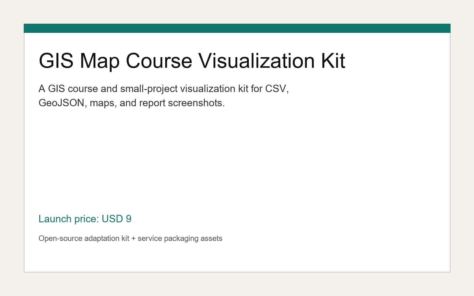 GIS Map Course Visualization Kit
