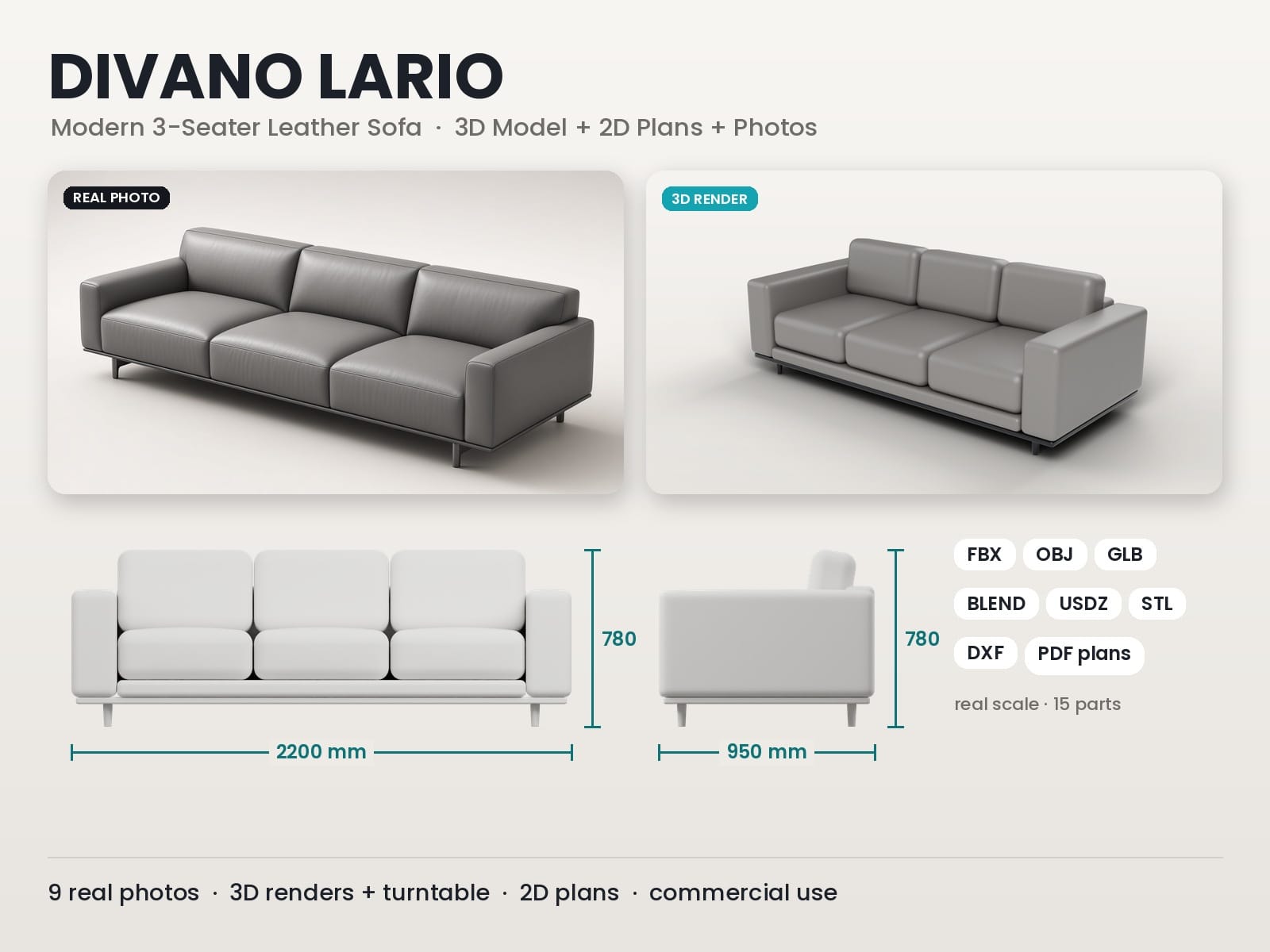 Divano Lario 3D sofa pack - cover