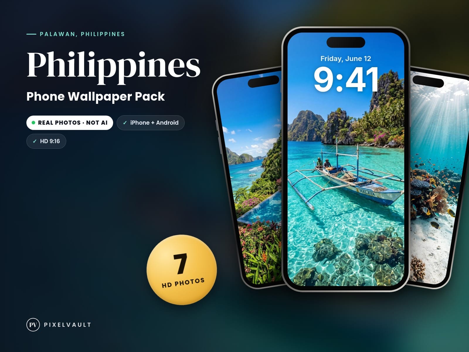 Philippines Phone Wallpaper Pack — 7 Real Travel Photos | Aesthetic iPhone & And cover (covers-v2)