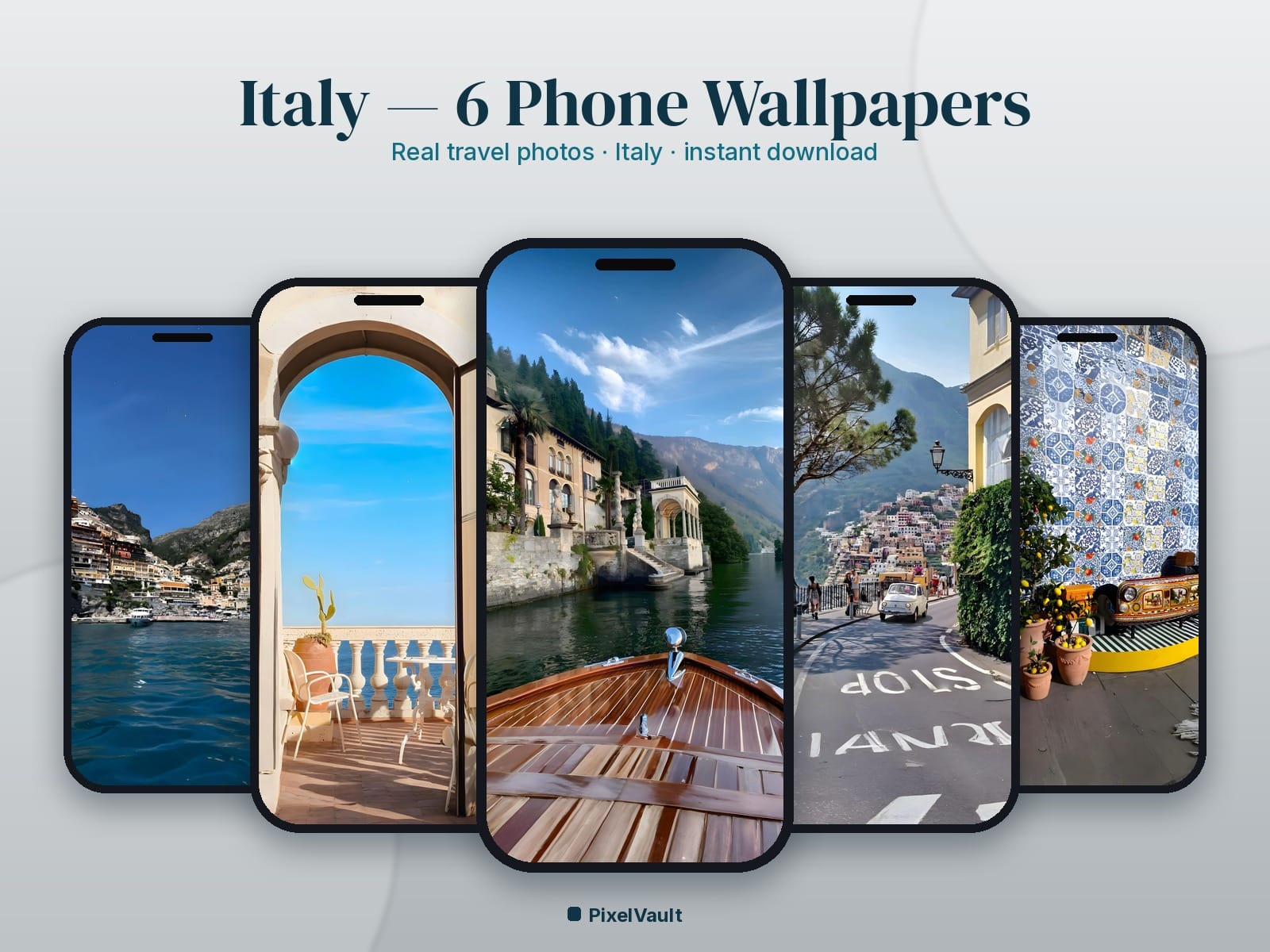 Italy Phone Wallpaper Pack — 6 Real Travel Photos | Aesthetic iPhone & Android Lock Screen — preview 1