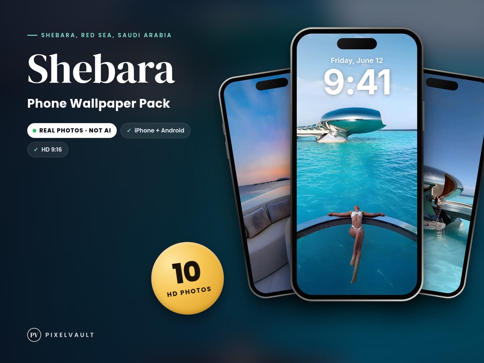 Shebara Phone Wallpaper Pack — 10 Real Travel Photos | Aesthetic iPhone & Androi cover (covers-v2)