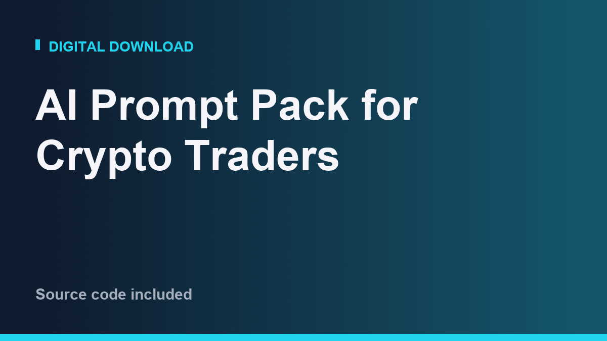 AI Prompt Pack for Crypto Traders