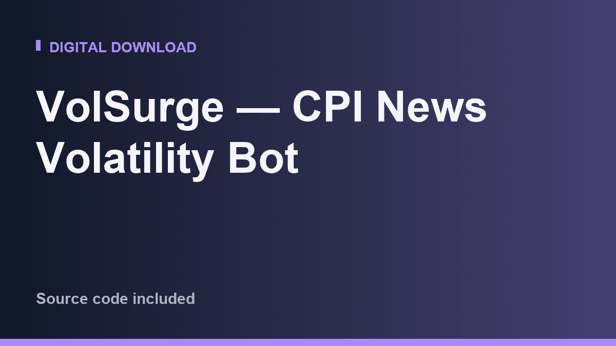 VolSurge — CPI News Volatility Bot
