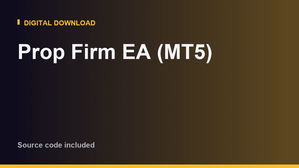 Prop Firm EA (MT5)