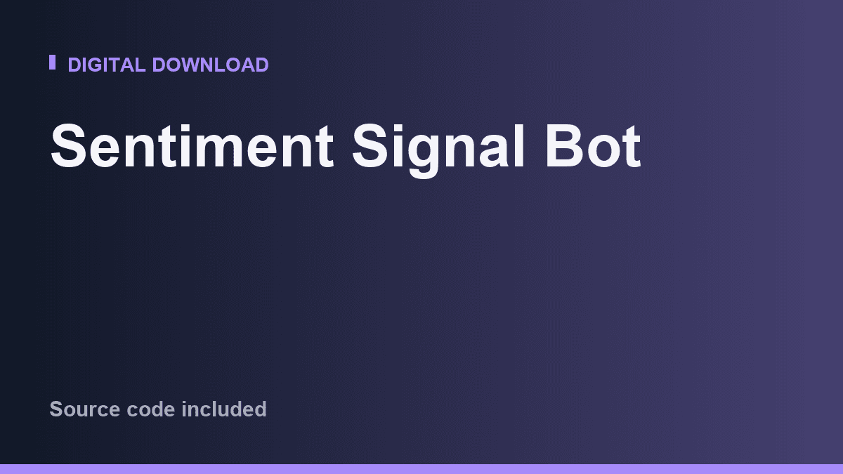 Sentiment Signal Bot