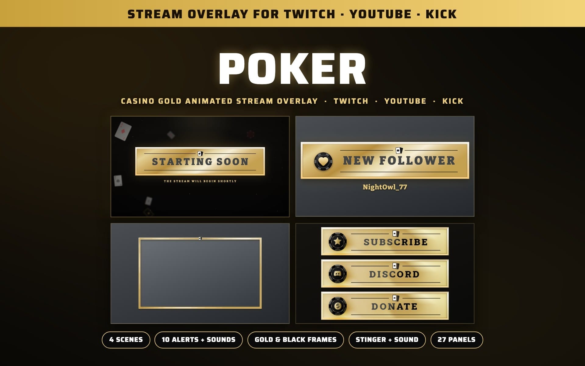 Poker Stream Overlay Package