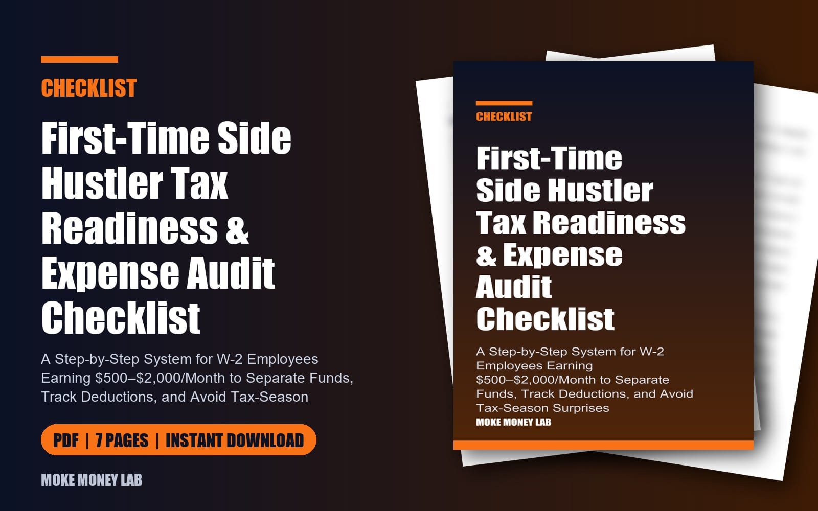 Tax-Ready Side Hustle Checklist (PDF)
