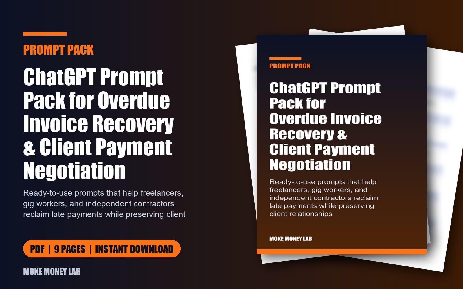 Get Unpaid Invoices Paid Fast: ChatGPT Prompt Pack (PDF)