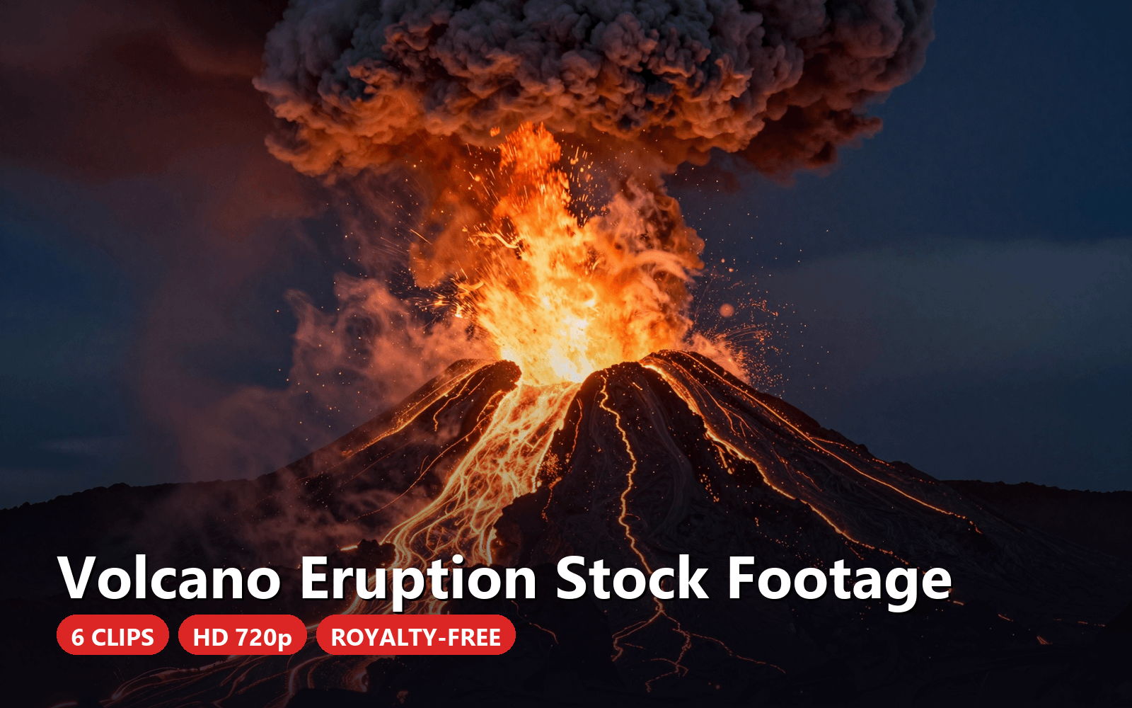Volcano Eruption Stock Footage